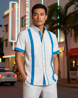 Couture Blanco Acentuada Four Pocket Guayabera