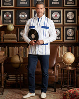 Couture Blanco Delicado Four Pocket Guayabera