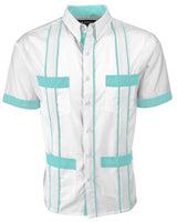 Couture Blanco Delicado Four Pocket Guayabera