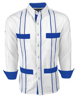 Couture Blanco Delicado Four Pocket Guayabera