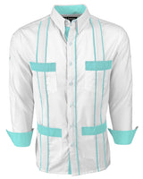 Couture Blanco Delicado Four Pocket Guayabera