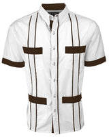 Couture Blanco Delicado Four Pocket Guayabera