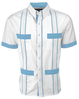 Couture Blanco Delicado Four Pocket Guayabera