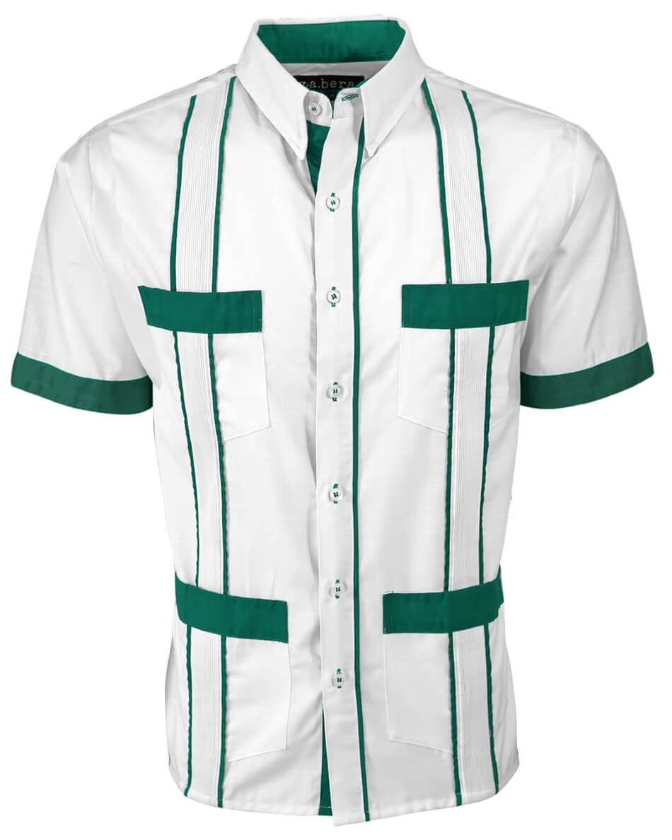 Couture Blanco Delicado Four Pocket Guayabera