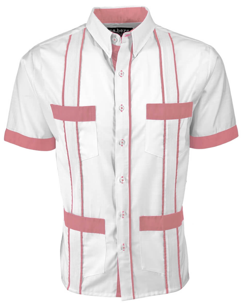 Couture Blanco Delicado Four Pocket Guayabera