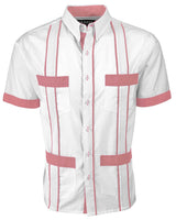 Couture Blanco Delicado Four Pocket Guayabera