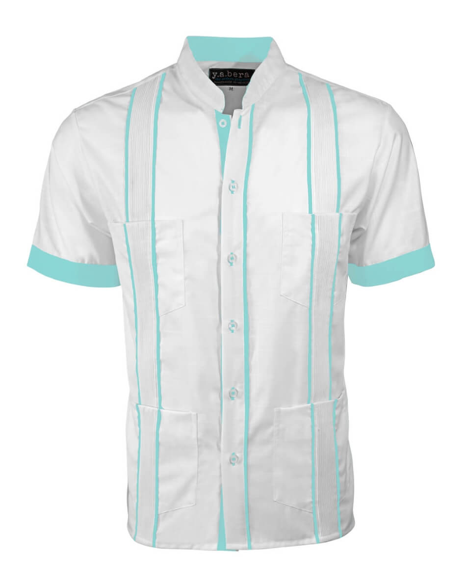 Couture Blanco Delicado Mau Four Pocket Guayabera