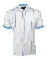 Couture Blanco Delicado Mau Four Pocket Guayabera