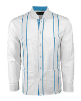 Couture Blanco Delicado Mau Four Pocket Guayabera