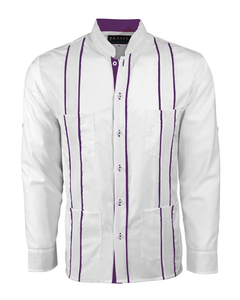 Couture Blanco Delicado Mau Four Pocket Guayabera
