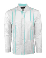 Couture Blanco Delicado Mau Four Pocket Guayabera