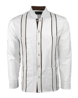 Couture Blanco Delicado Mau Four Pocket Guayabera