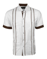 Couture Blanco Delicado Mau Four Pocket Guayabera