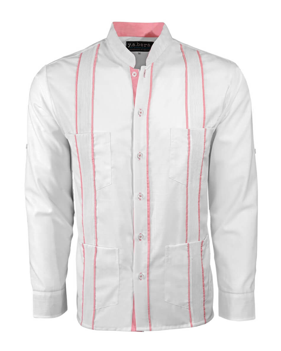 Couture Blanco Delicado Mau Four Pocket Guayabera