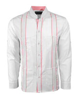Couture Blanco Delicado Mau Four Pocket Guayabera