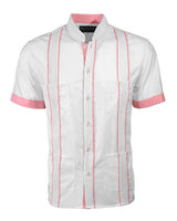 Couture Blanco Delicado Mau Four Pocket Guayabera