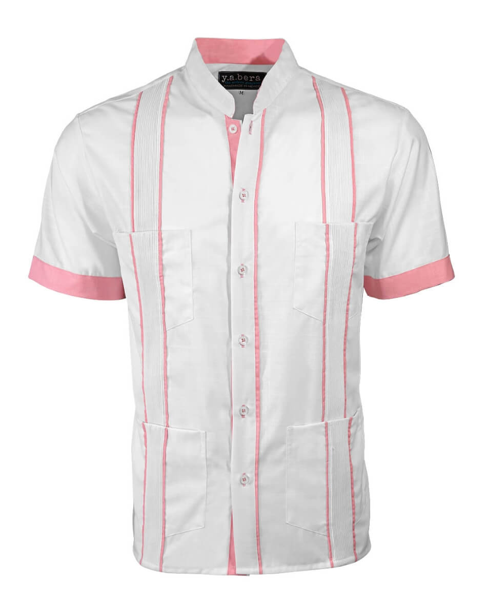Couture Blanco Delicado Mau Four Pocket Guayabera