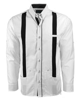 Couture Blanco Acentuado Norteña Guayabera