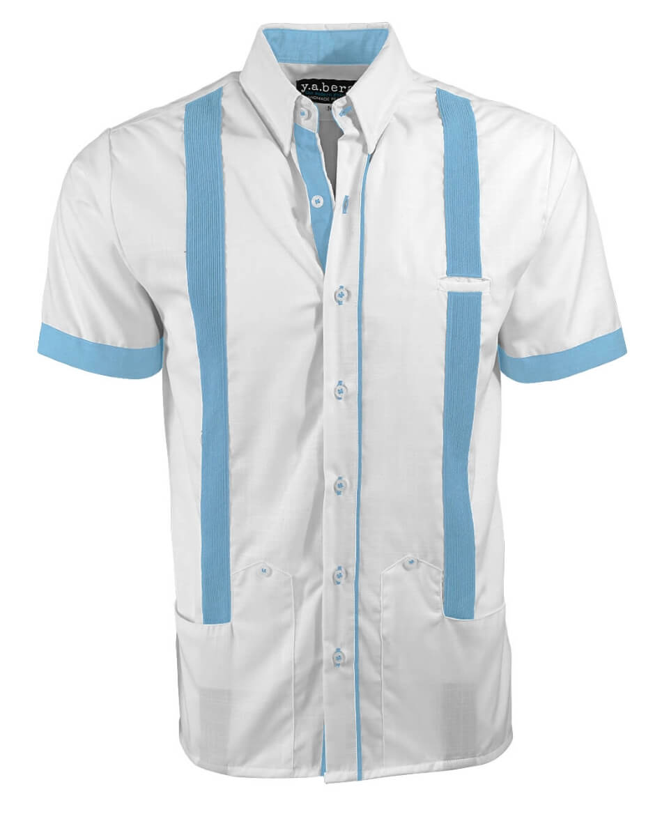 Couture Blanco Acentuado Norteña Guayabera