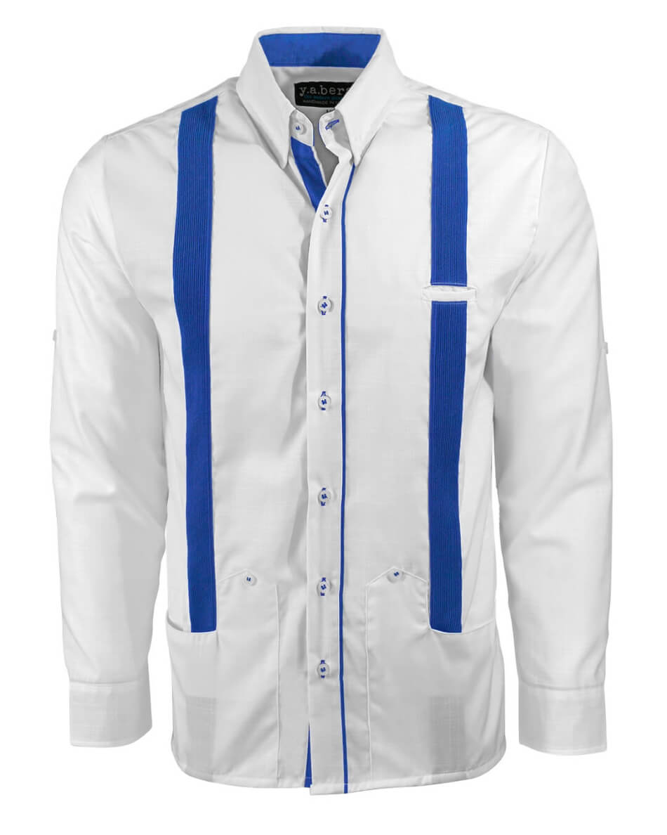 Couture Blanco Acentuado Norteña Guayabera