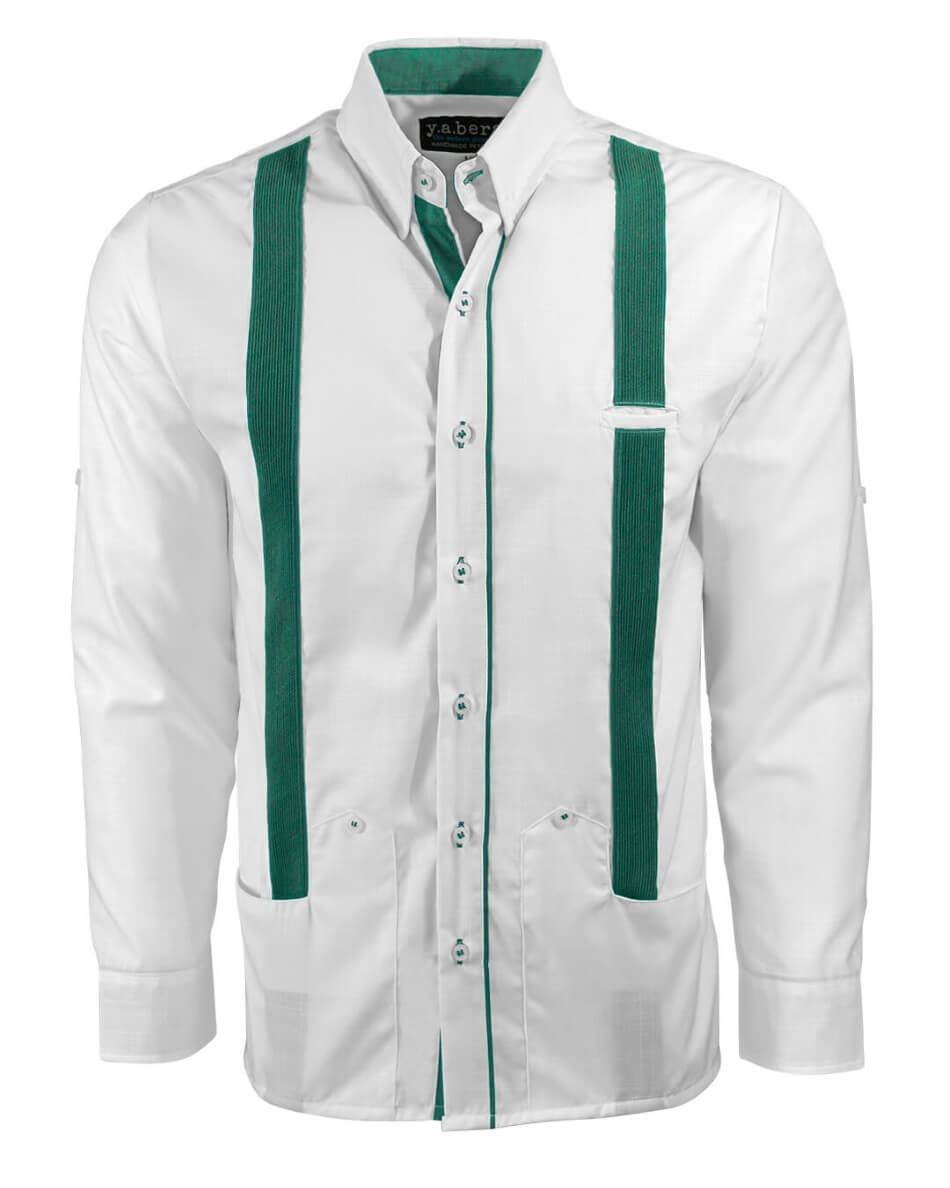 Couture Blanco Acentuado Norteña Guayabera