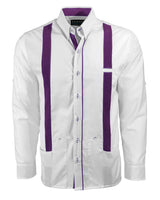 Couture Blanco Acentuado Norteña Guayabera