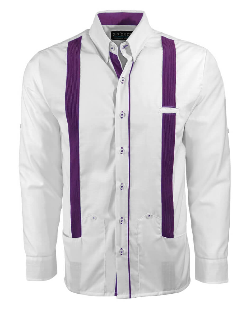 Couture Blanco Acentuado Norteña Guayabera