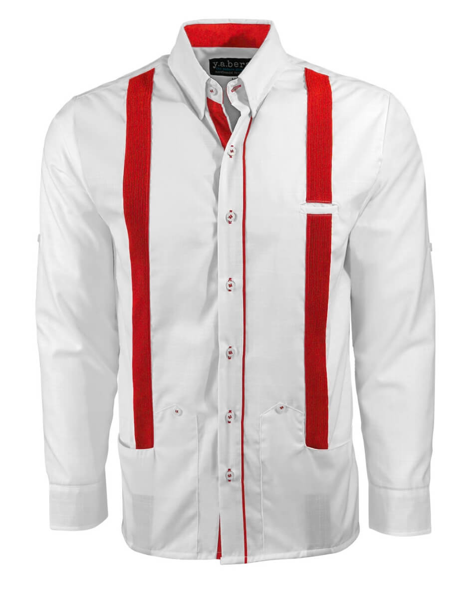 Couture Blanco Acentuado Norteña Guayabera