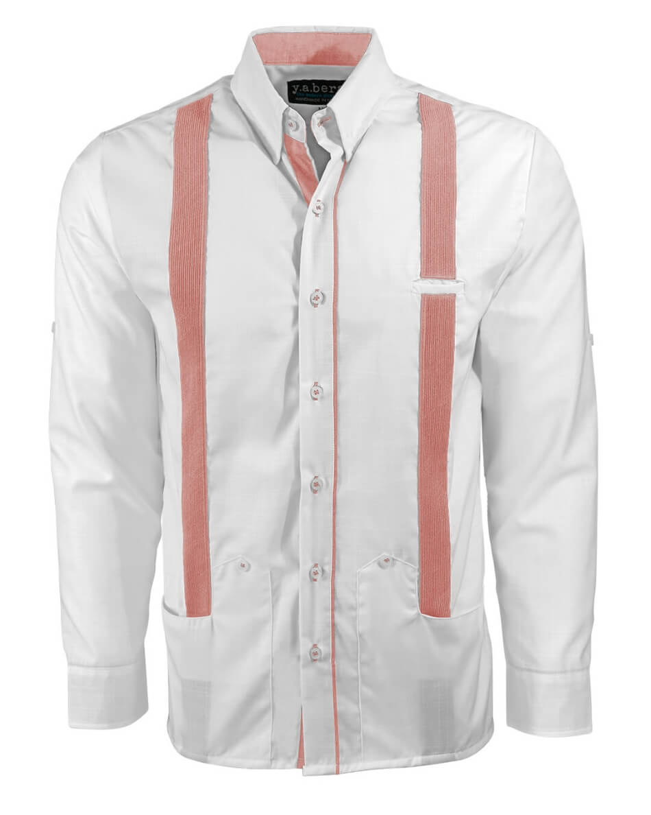 Couture Blanco Acentuado Norteña Guayabera