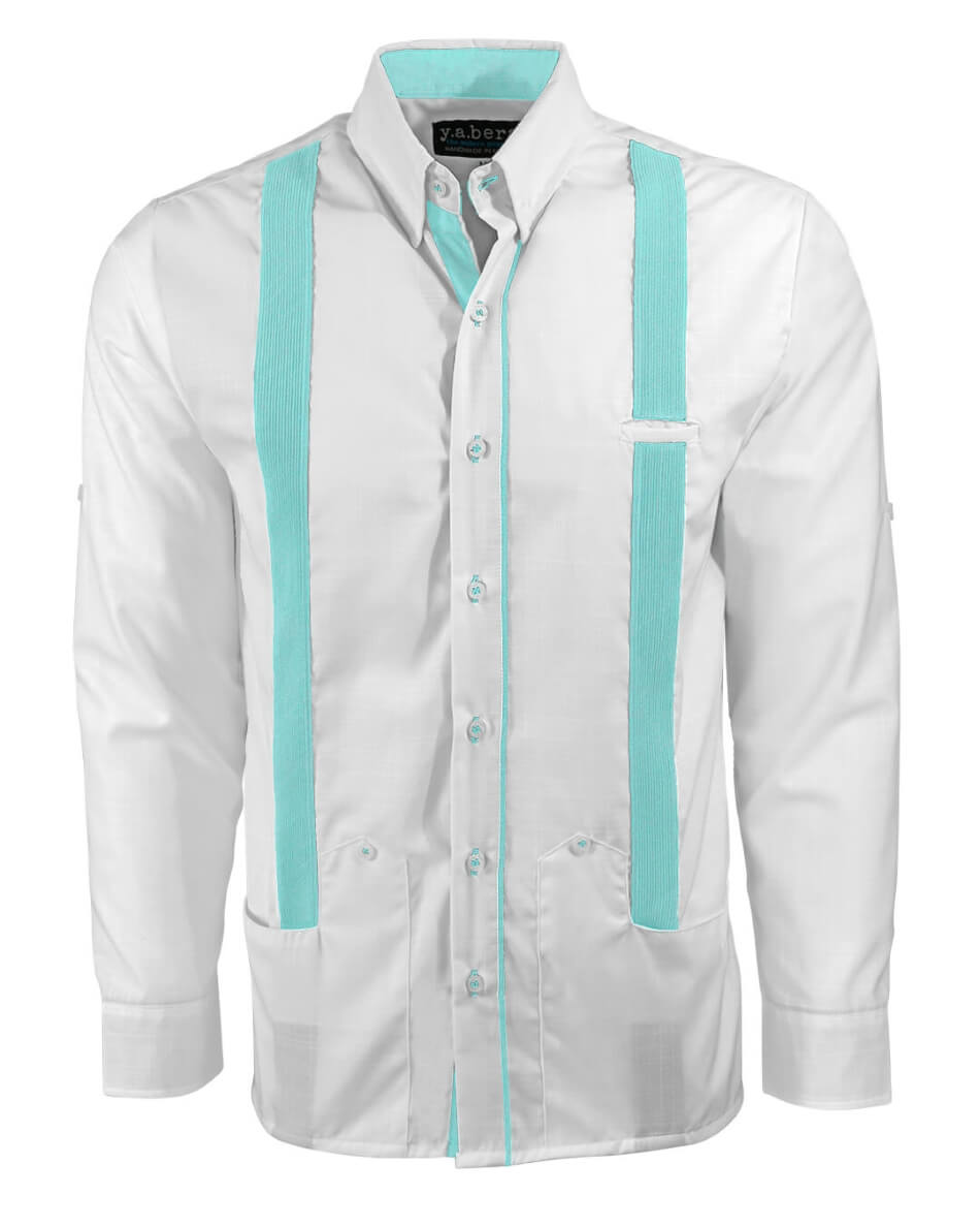 Couture Blanco Acentuado Norteña Guayabera