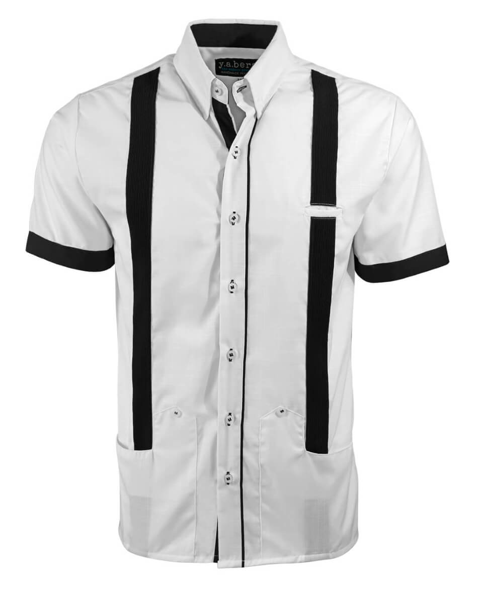 Couture Blanco Acentuado Norteña Guayabera