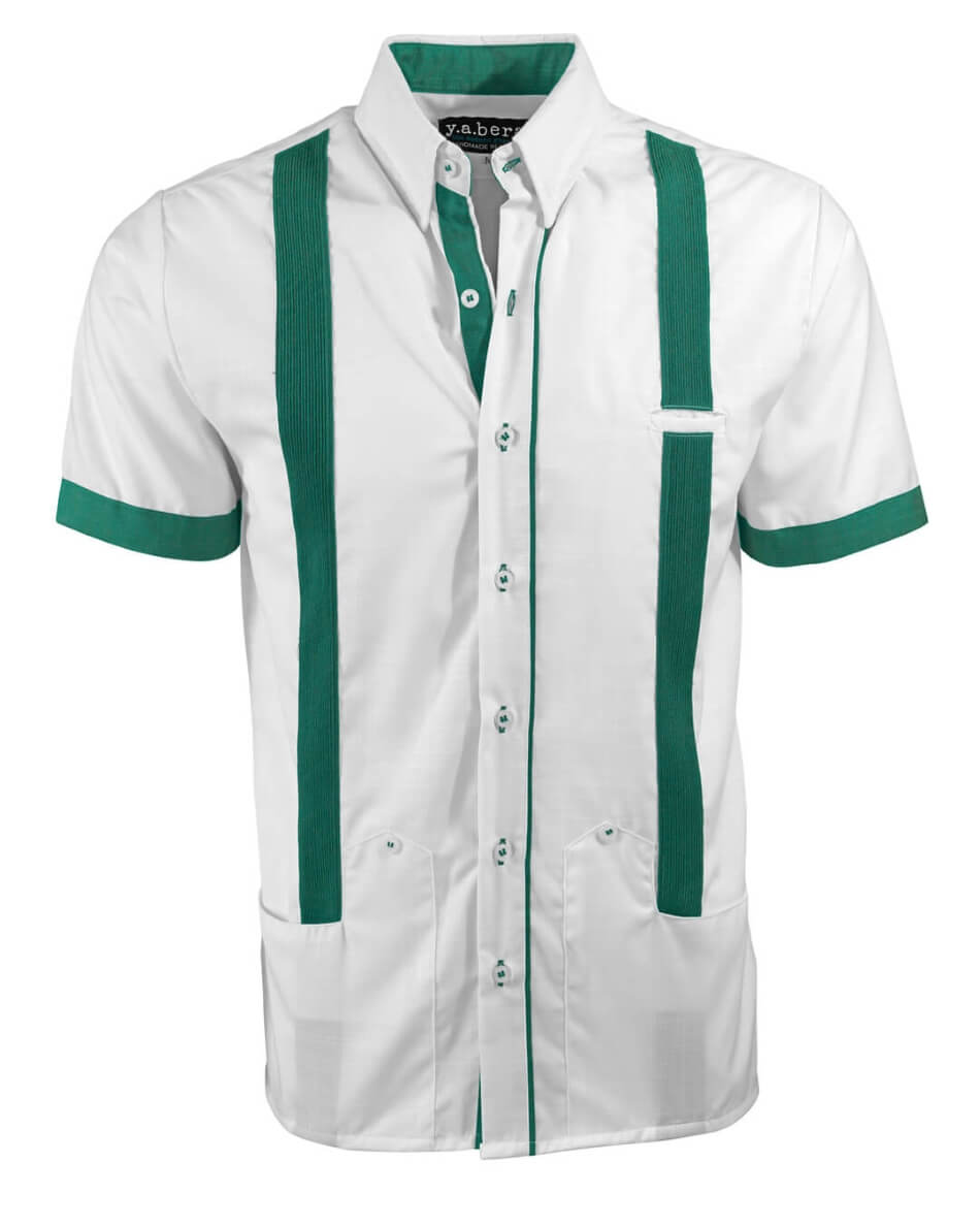 Couture Blanco Acentuado Norteña Guayabera