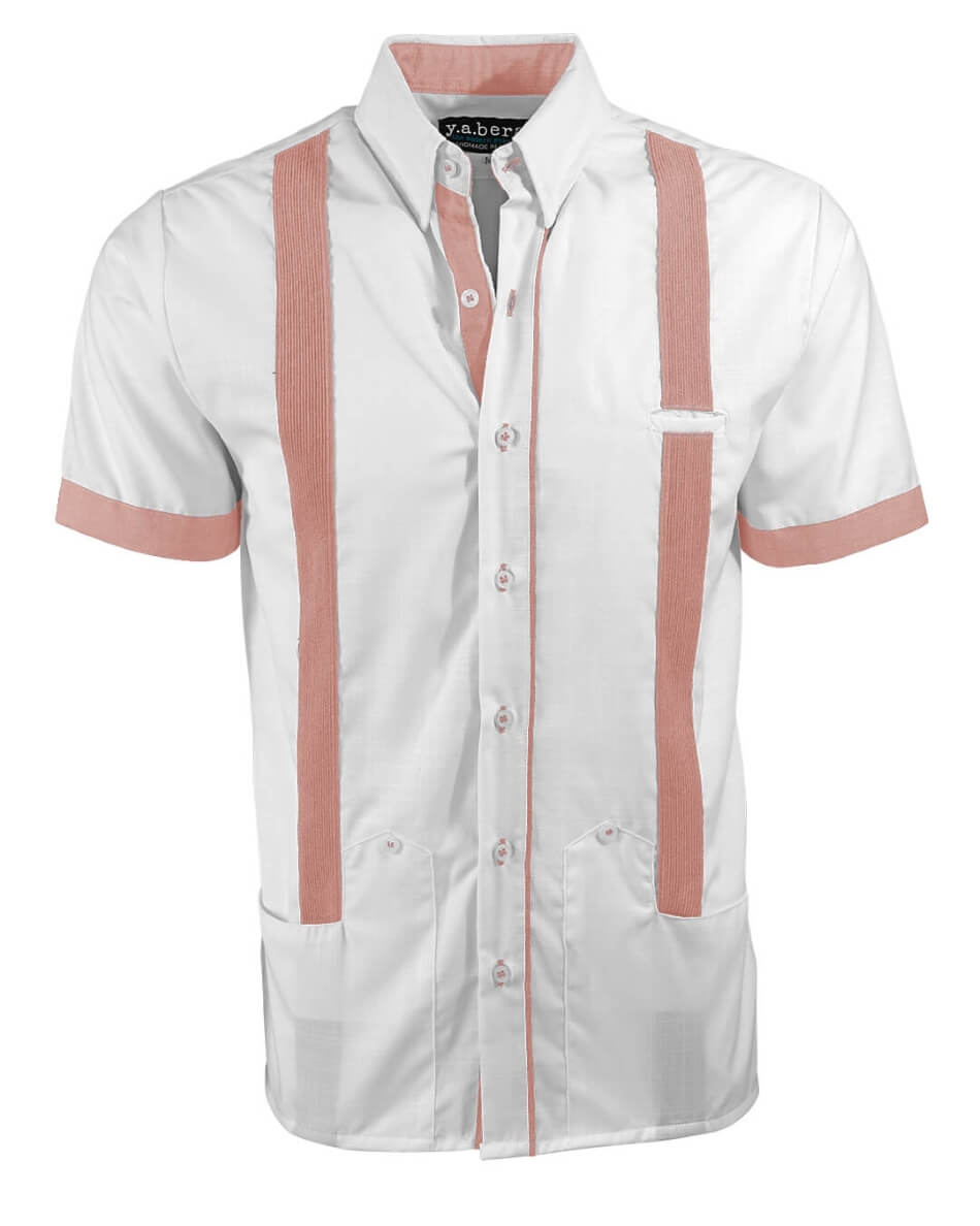 Couture Blanco Acentuado Norteña Guayabera