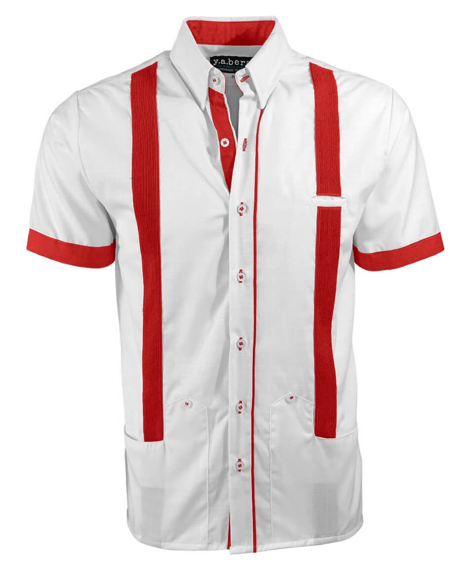 Couture Blanco Acentuado Norteña Guayabera