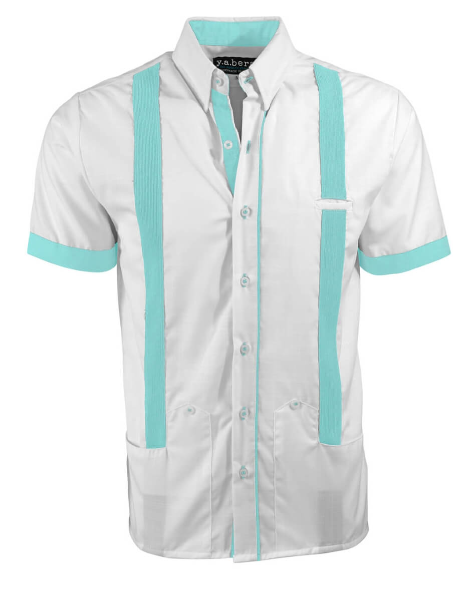 Couture Blanco Acentuado Norteña Guayabera
