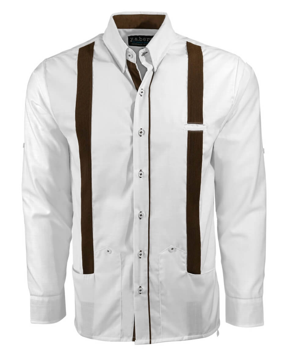 Couture Blanco Acentuado Norteña Guayabera