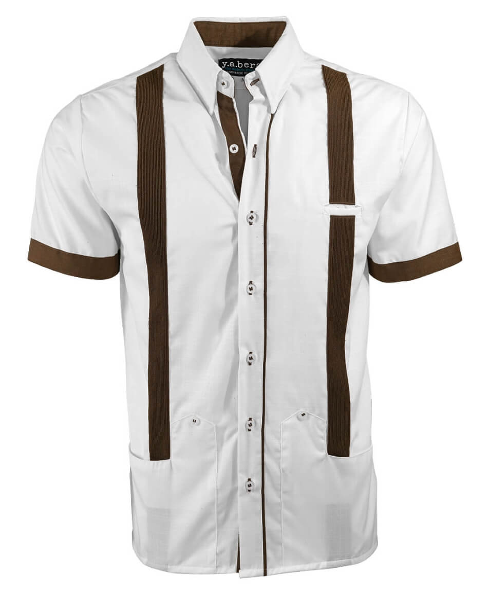 Couture Blanco Acentuado Norteña Guayabera