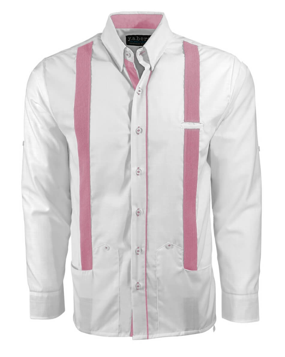 Couture Blanco Acentuado Norteña Guayabera