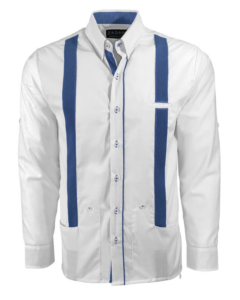 Couture Blanco Acentuado Norteña Guayabera