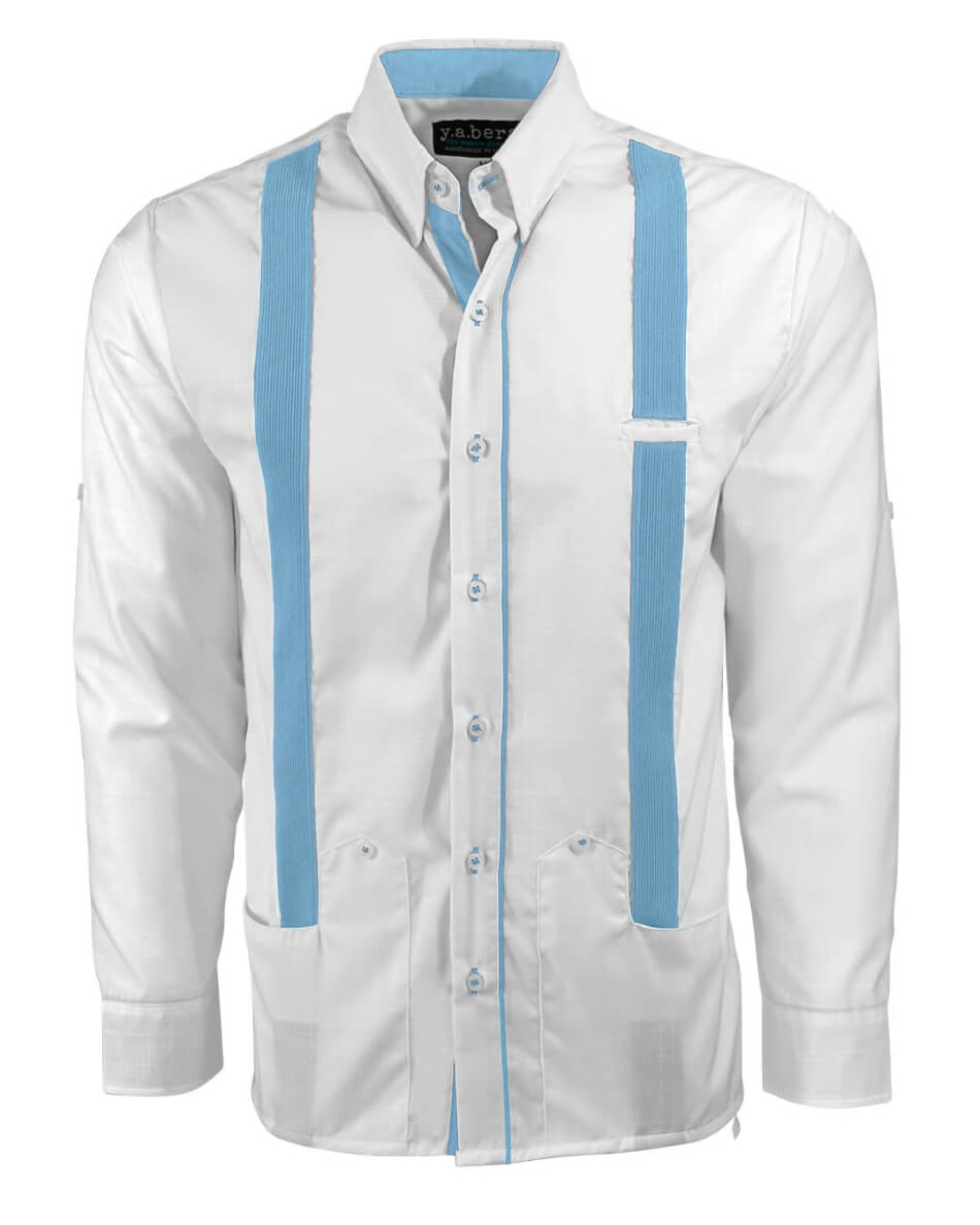 Couture Blanco Acentuado Norteña Guayabera