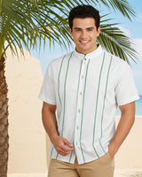 Blanco con Guingán Delicado Presidencial Guayabera
