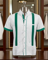 Couture Blanco Acentuado Norteña Guayabera