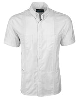Ready to Go Medium | White Four Pocket Short Sleeve Guayabera