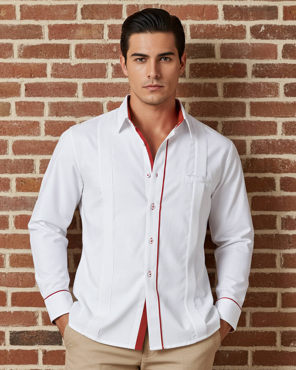 Couture Blanco Clásico Presidencial Guayabera