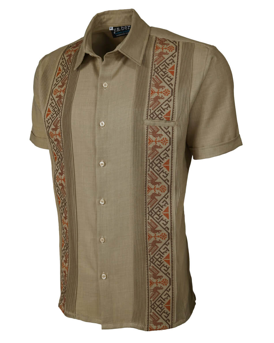 Yucateco Sunstone Bird Guayabera