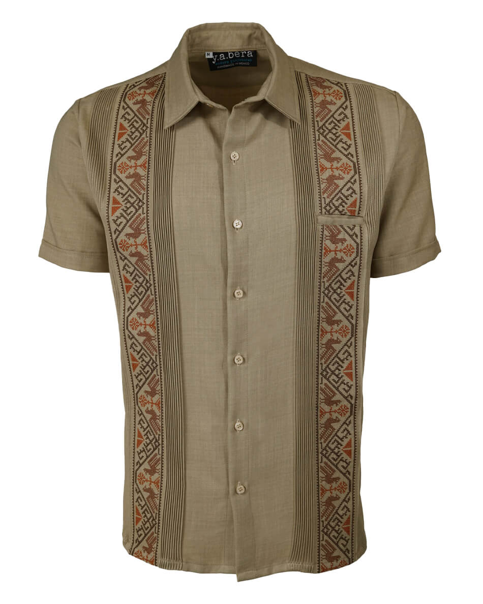 Yucateco Sunstone Bird Guayabera