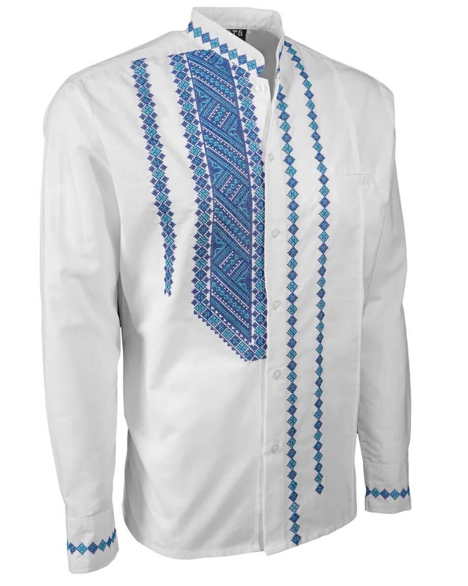 Yucateco Diamante Azules Guayabera