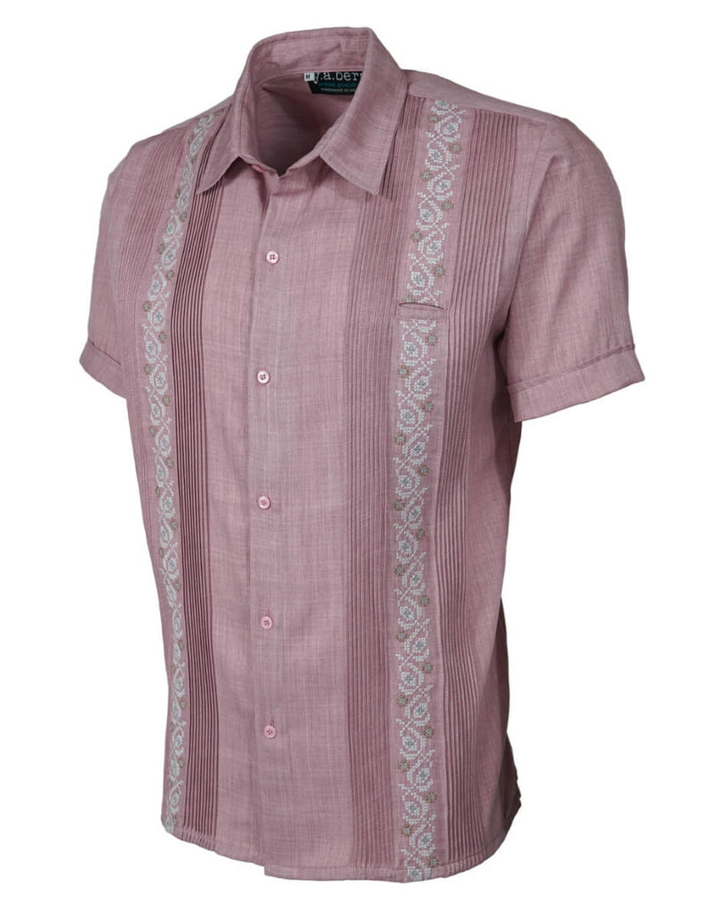 Yucateco Rosewood Pink Guayabera