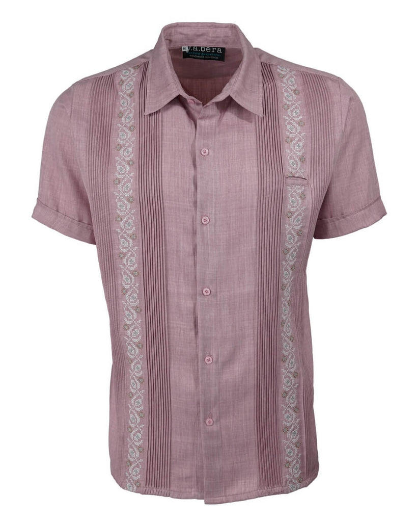 Yucateco Rosewood Pink Guayabera