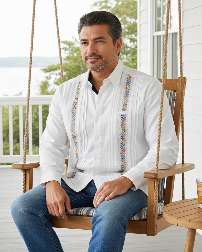 Yucateco Arcoíris Presidencial Guayabera